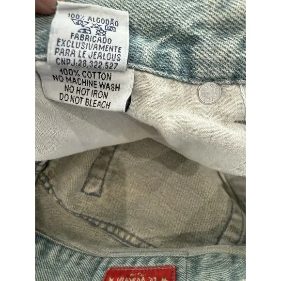 Le Jealous Vintage Denim Skirt Y2K Beaded Floral 42 Large Boho Hippie Festival - Picture 6 of 9